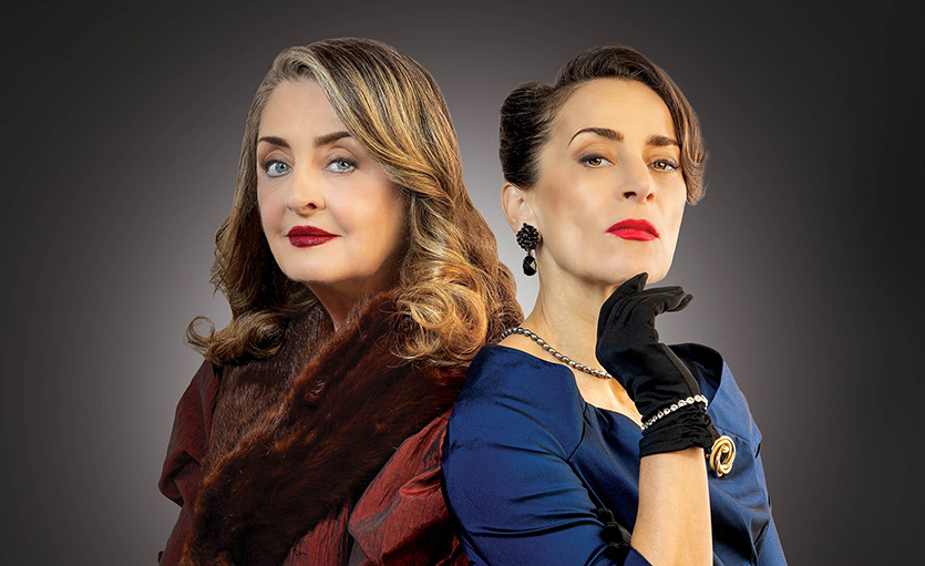 Jeanette Cronin as Bette Davis and Lucia Mastrantone as Joan Crawford.